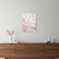 Pretty Pastel Pink Paris Street Unframed Print Wall Art
