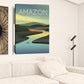 24" x 16" Vibrant South American Amazon Canvas Wall Art