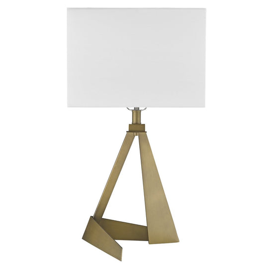 25" Brass Novelty Table Lamp With Shade