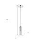 Solo 1-Light Polished Chrome Pendant With Multi-Faceted Round Crystal Shade