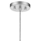 Acrylic and Steel Shade Hanging Globe Light