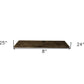 24" Solid Wood Wall-Mounted Shelving Unit