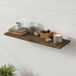 24" Solid Wood Wall-Mounted Shelving Unit