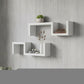 24" Two Shelves Solid Wood Wall Mounted Shelving Unit