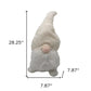 28" White Fabric Christmas Standing Gnome Tabletop Sculpture