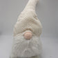 28" White Fabric Christmas Standing Gnome Tabletop Sculpture