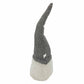 28" Gray Fabric Christmas Standing Gnome Tabletop Sculpture