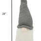 28" Gray Fabric Christmas Standing Gnome Tabletop Sculpture