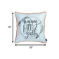 Black and White Happy Fall Throw Pillow