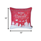 Red Christmas Lights and Reindeer Throw Pillow