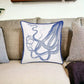 Blue and White Octopus Nautical Throw Pillow