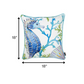 Blue and White Seahorse Marine Throw Pillow