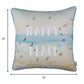 Happy Place Beach Quote Decorative Throw Pillow