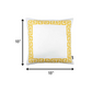 Yellow and White Greek Key Classic Throw Pillow