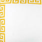 Yellow and White Greek Key Classic Throw Pillow