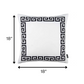Black and White Greek Key Classic Throw Pillow
