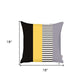 Multicolored Mixed Striped Geometric Throw Pillow
