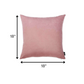 Set of 2 Pale Pink Modern Square Throw Pillows