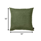 Set of 2 Green Modern Square Throw Pillows