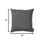 Set of 2 Gray Modern Square Throw Pillows