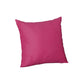 Set of 2 Fuchsia Pink Modern Square Throw Pillows