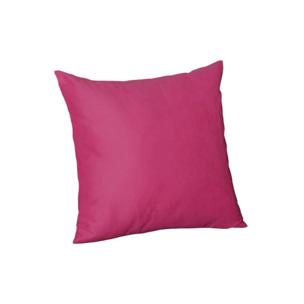Set of 2 Fuchsia Pink Modern Square Throw Pillows