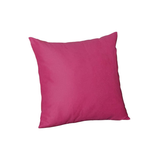 Set of 2 Fuchsia Pink Modern Square Throw Pillows
