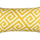 Yellow Greek Key Pattern Lumbar Throw Pillow
