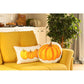 Orange Triple Pumpkin Lumbar Throw Pillow