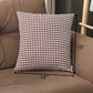 Maroon Red Houndstooth Pattern Throw Pillow