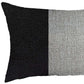 Tricolored Faux Leather Lumbar Throw Pillow
