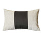 Gray and Black Midsection Lumbar Throw Pillow
