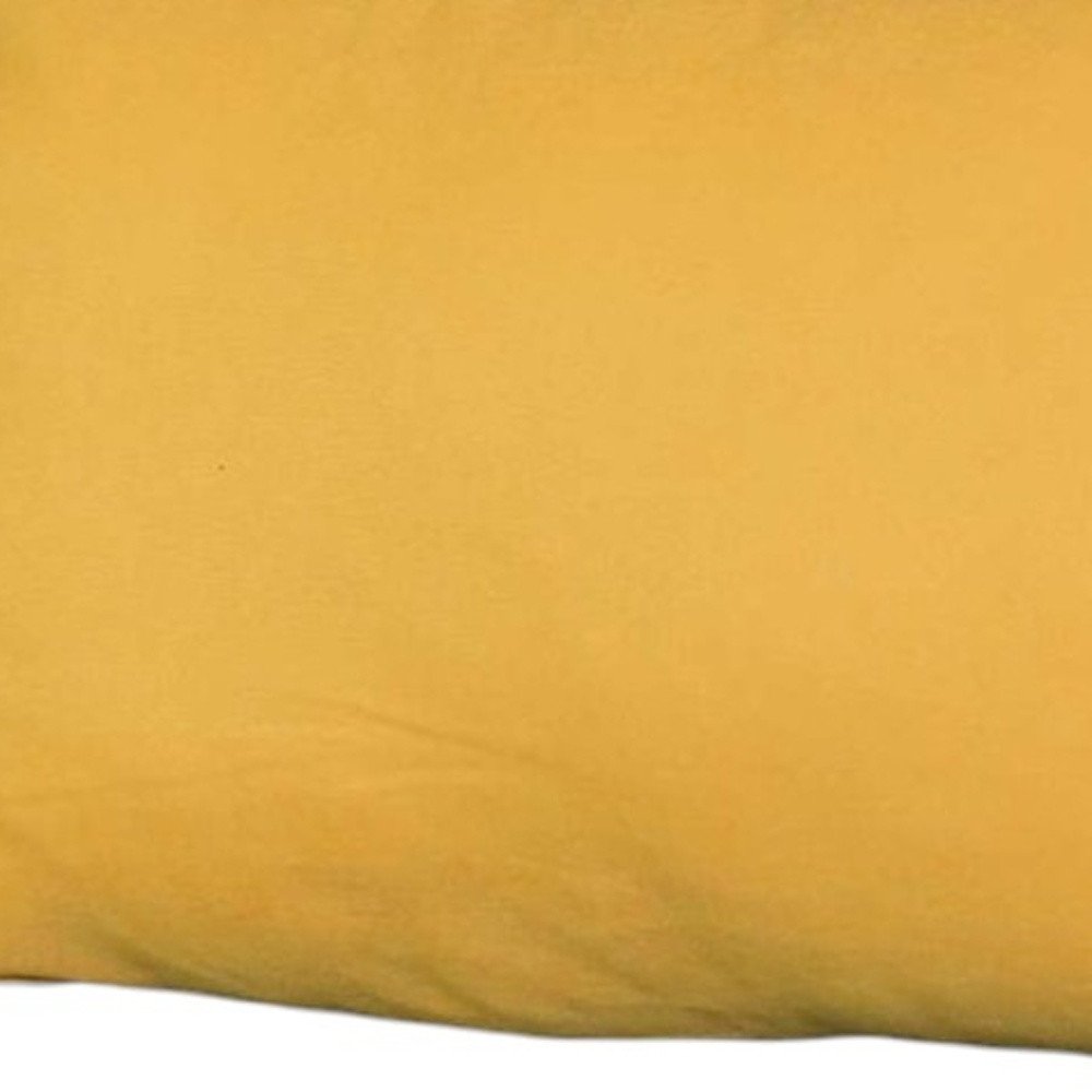 Set of 2 Yellow Modern Lumbar Throw Pillows