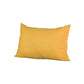 Set of 2 Yellow Modern Lumbar Throw Pillows