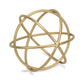Petite Gold Metal Orb Decorative Sculpture