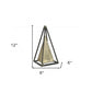 Narrow Metal Triangular Decorative Sculpture