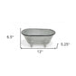 5" Gray Polyresin Hand Painted Decorative Tub Tabletop Sculpture