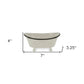 3" Gray Cast Iron Hand Painted Decorative Tub Tabletop Sculpture