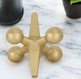 Petite Gold Jack Shaped Decorative Sculpture