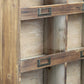 27" Dark Brown Solid Wood Wall Mounted Display Stand