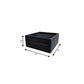 7" Black Wood Wall Mounted Floating Shelf With LED Light
