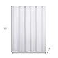 Luxurious White Waffle Weave Shower Curtain
