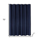 Luxurious Navy Waffle Weave Shower Curtain