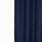 Luxurious Navy Waffle Weave Shower Curtain