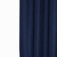 Luxurious Navy Waffle Weave Shower Curtain