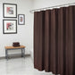 Luxurious Brown Waffle Weave Shower Curtain