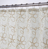 72" Linen Polyester Shower Curtain