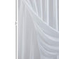 White Sheer and Grid Shower Curtain and Liner Set
