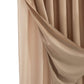 Mocha Sheer and Grid Shower Curtain and Liner Set