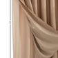 Mocha Sheer and Grid Shower Curtain and Liner Set